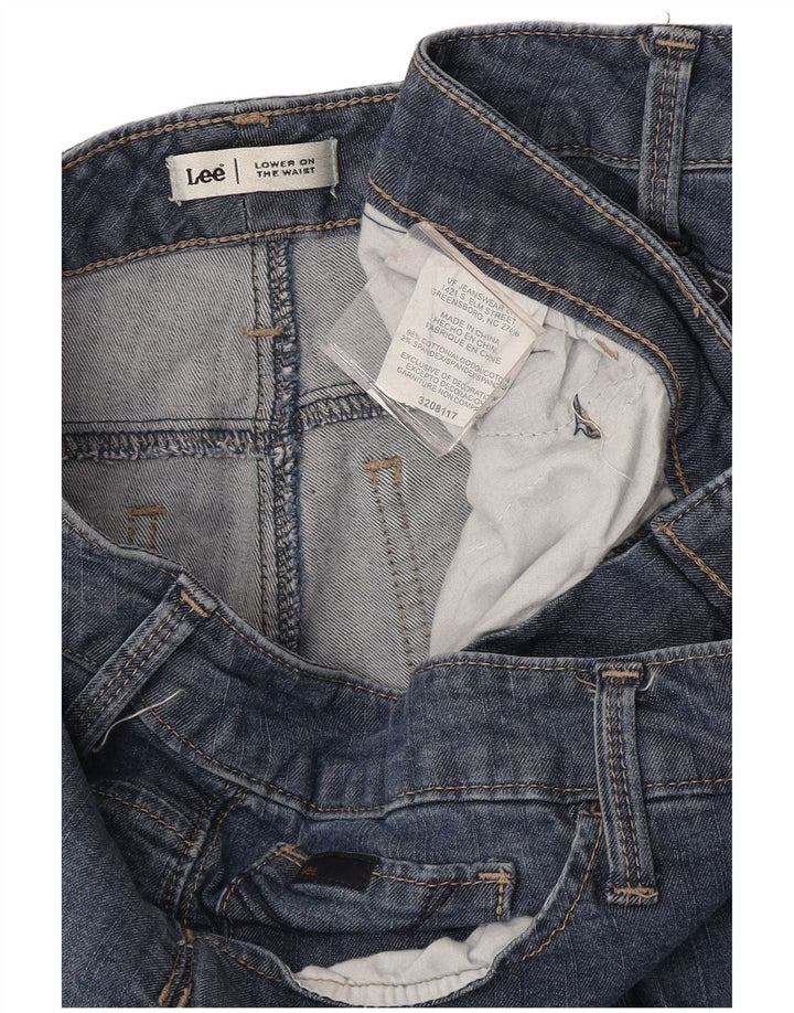 Damskie jeansy Lee Capri W34 L18 Niebieskie bawełniane