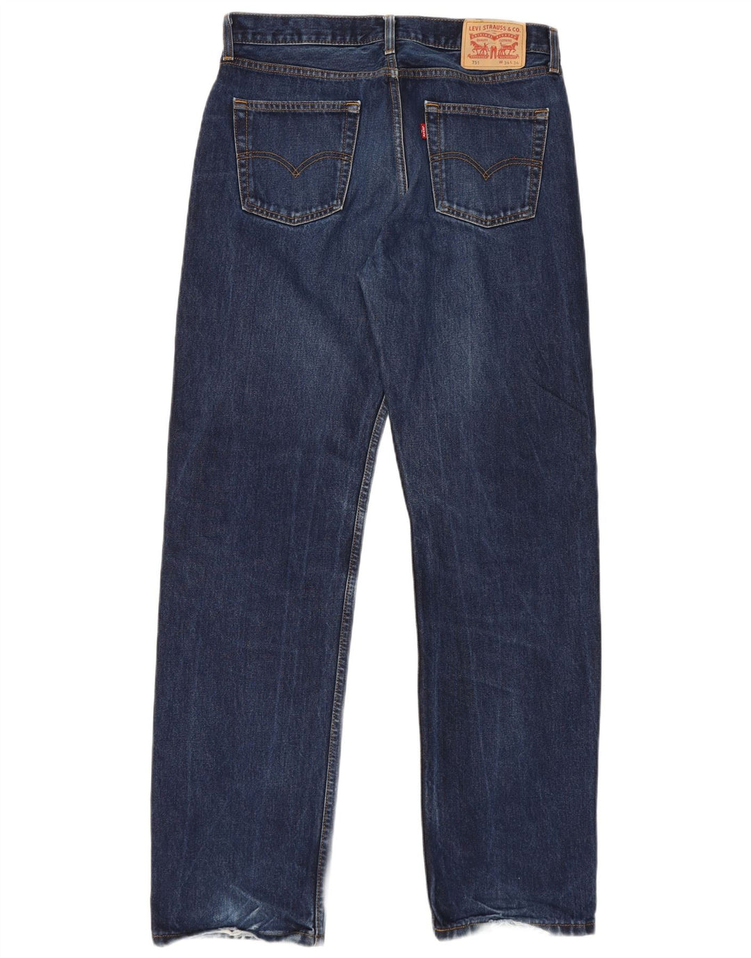 Męskie dżinsy Levi's 751 Straight W34 L34 Granatowa bawełna