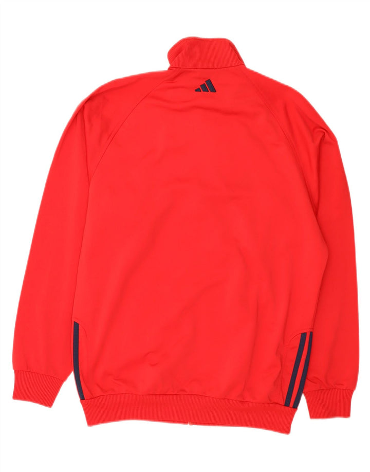 Chłopięca bluza dresowa Adidas 15-16 lat, czerwona, poliestrowa