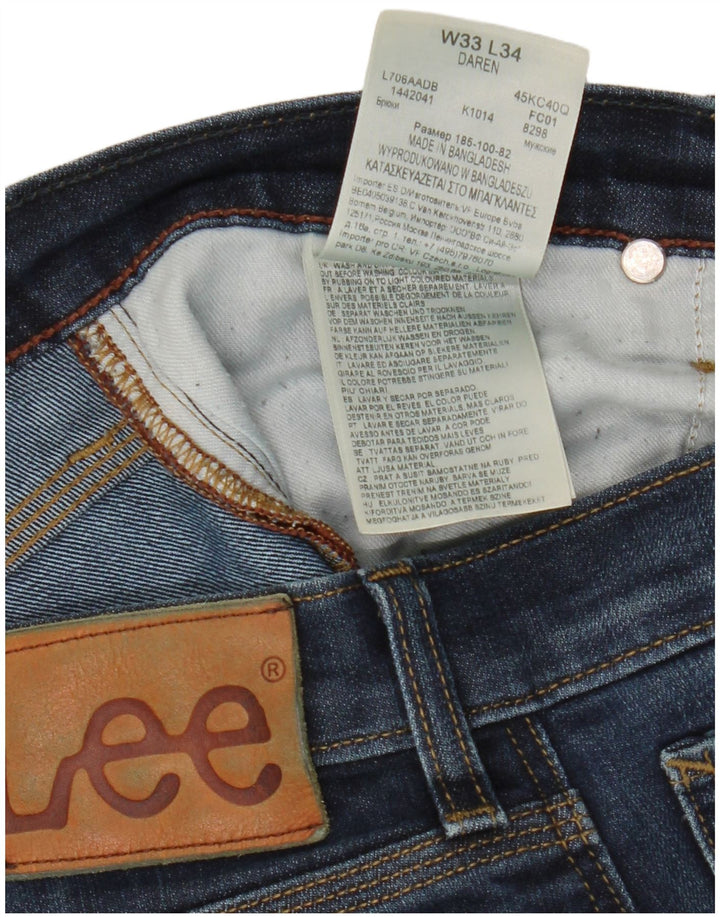 Męskie jeansy Lee Daren Slim W33 L31 Niebieskie bawełniane