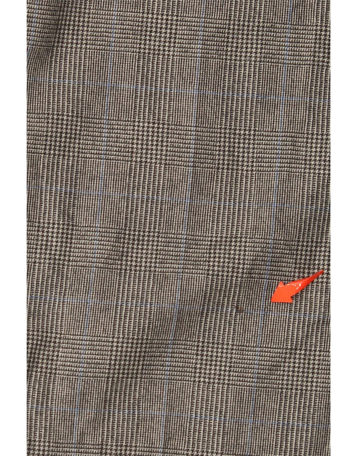 Męskie spodnie garniturowe BROOKS BROTHERS Madison W32 L29 Szare w pepitkę