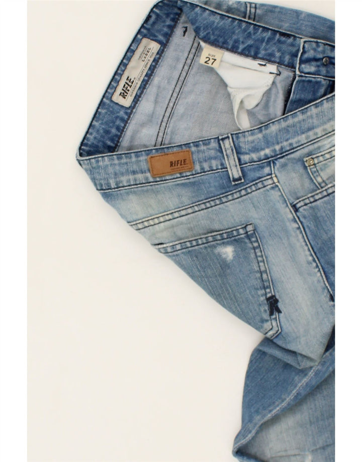 RIFLE Womens Straight Jeans W27 L29 Blue Cotton Vintage Rifle and Second-Hand Rifle from Messina Hembry 