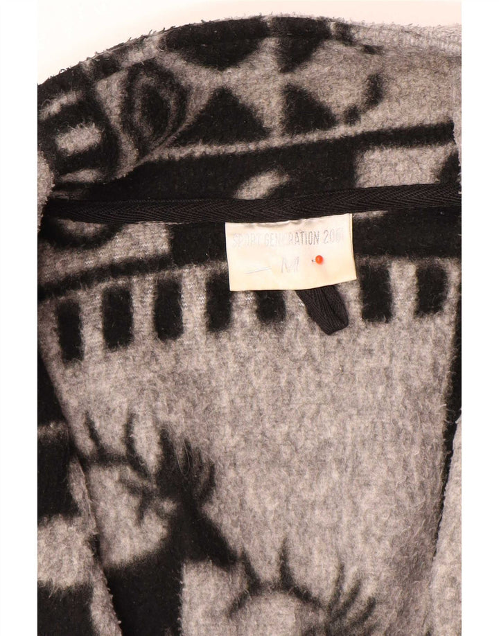 Męska kurtka polarowa Vintage UK 38 Medium Grey Fair Isle