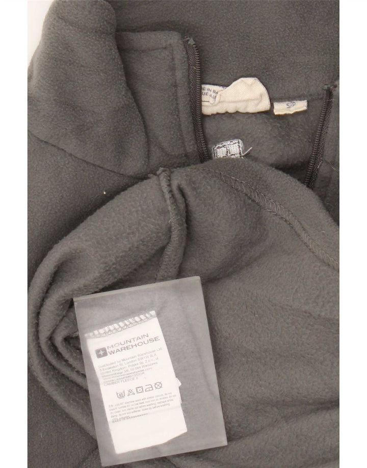 Męski sweter polarowy Mountain Warehouse z zamkiem błyskawicznym, mały, szary, poliestrowy, sportowy