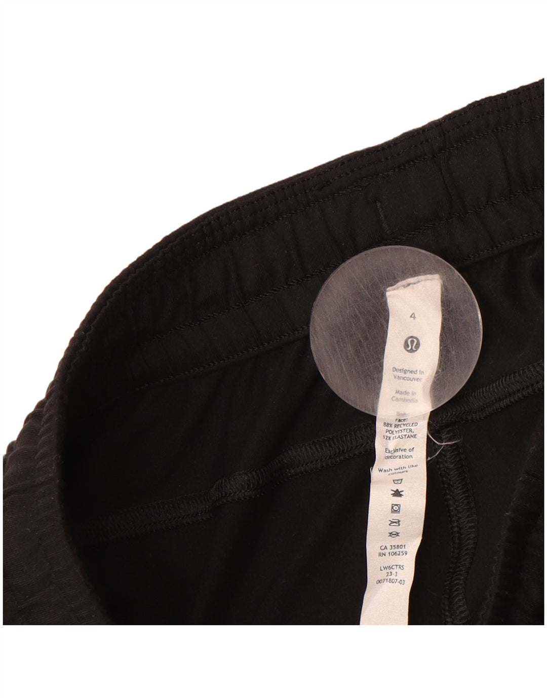 LULULEMON Womens Crop Tracksuit Trousers Joggers US 4 Small  Black