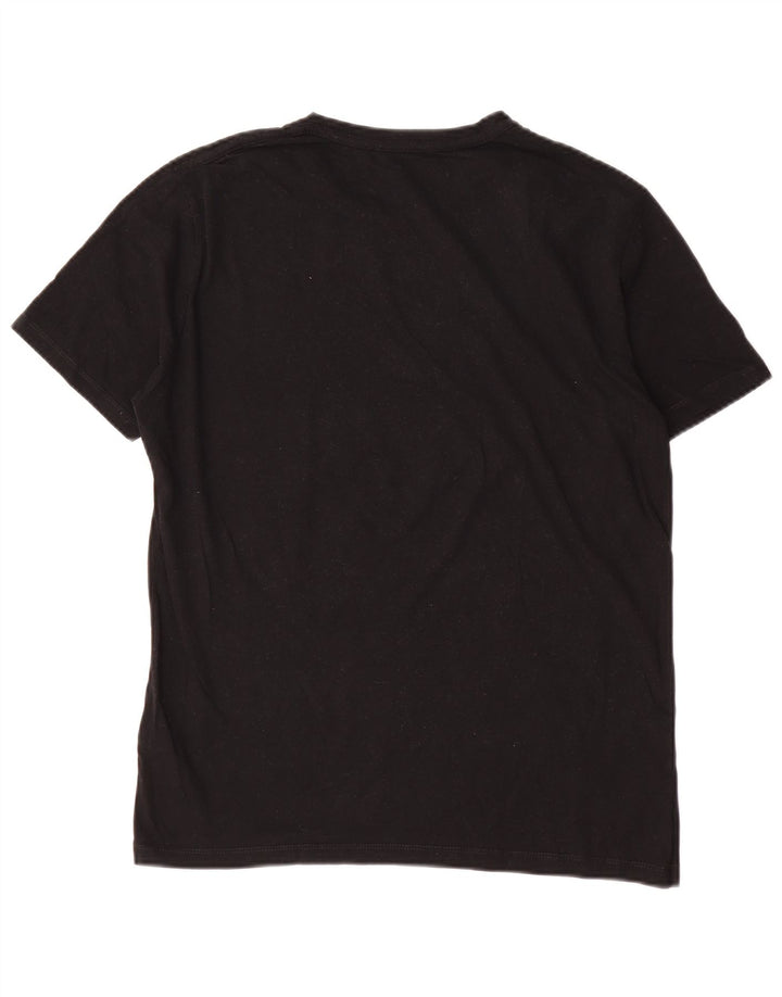 T-shirt męski All Saints, średni czarny, bawełniany