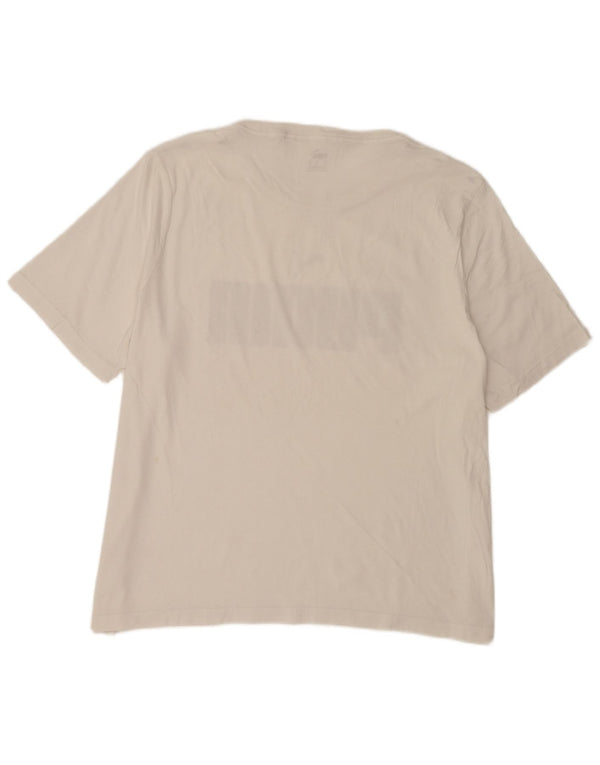 Męska koszulka z grafiką Puma Top 2XL Biała bawełna