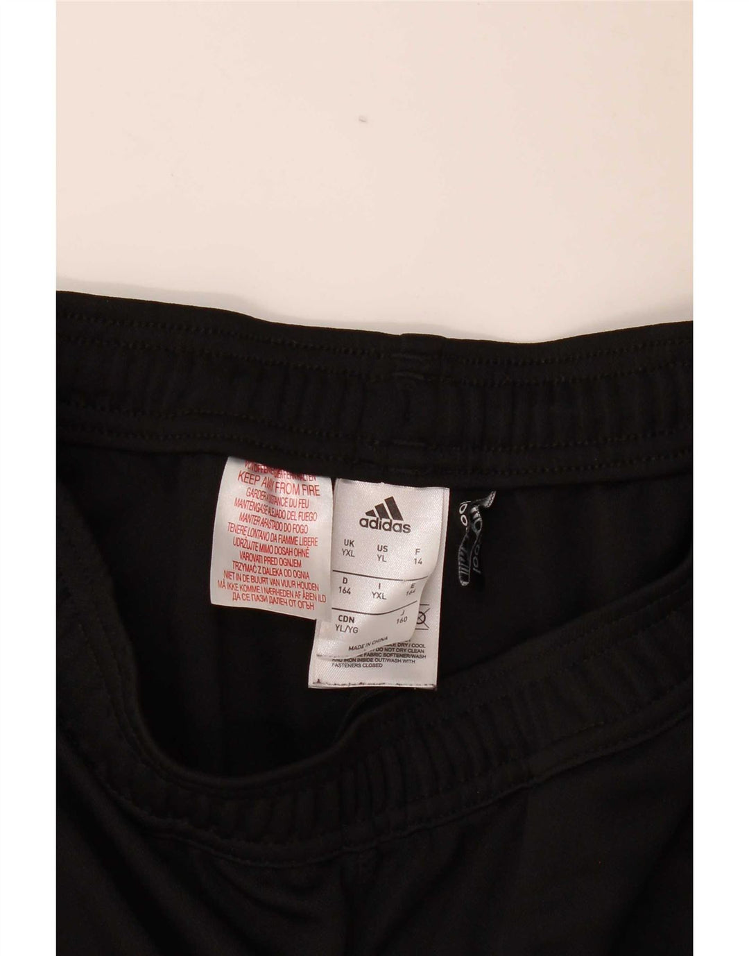 Adidas Chłopięce Spodnie Dresowe Climacool 13-14 Lat XL Czarny Poliester