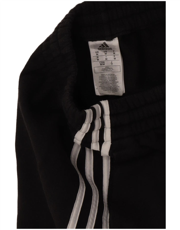 Męskie spodnie dresowe Adidas, średnie czarne, bawełniane