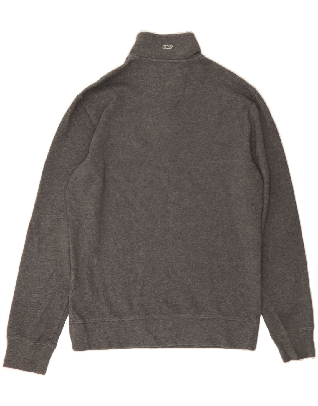 VINEYARD VINES Mens Zip Neck Sweatshirt Jumper XS Grey Cotton Vintage Vineyard Vines and Second-Hand Vineyard Vines from Messina Hembry 