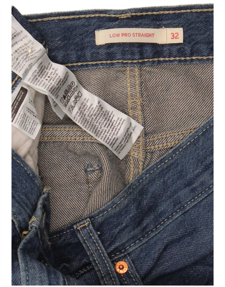 Męskie jeansy Levi's Low Pro Straight W32 L32 Niebieskie bawełniane