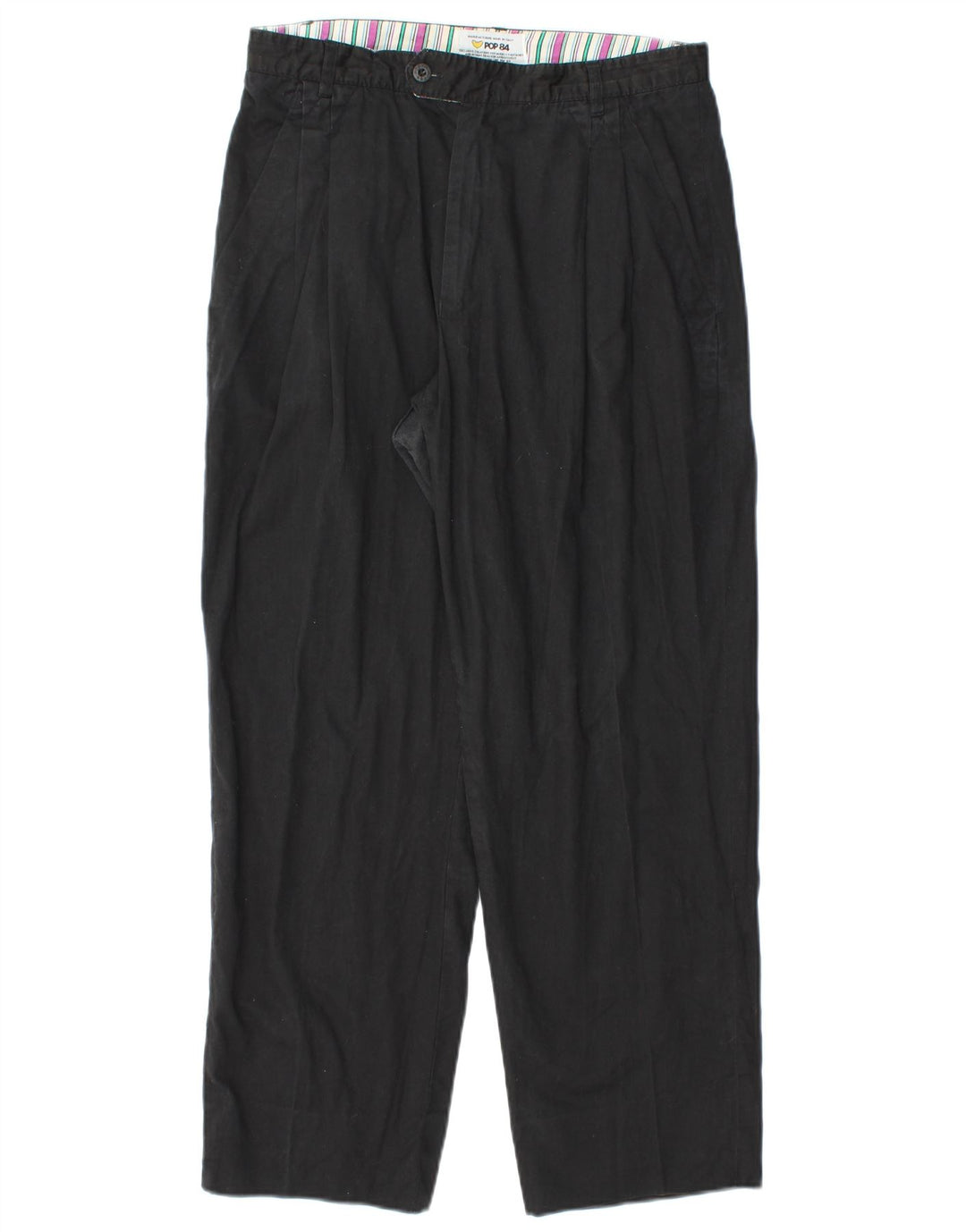 Damskie spodnie chino POP 84, średnie W30 L27, czarne