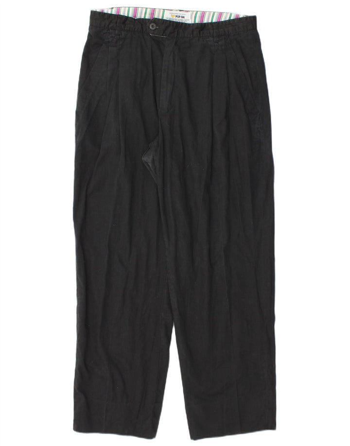 Damskie spodnie chino POP 84, średnie W30 L27, czarne