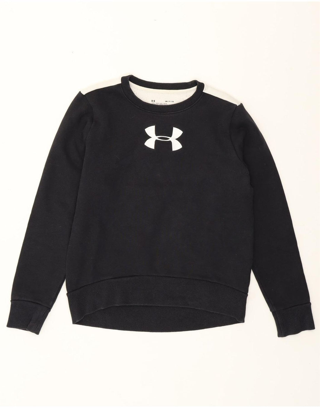 Damska bluza UNDER ARMOUR UK 10, mała, czarna, z blokami kolorów