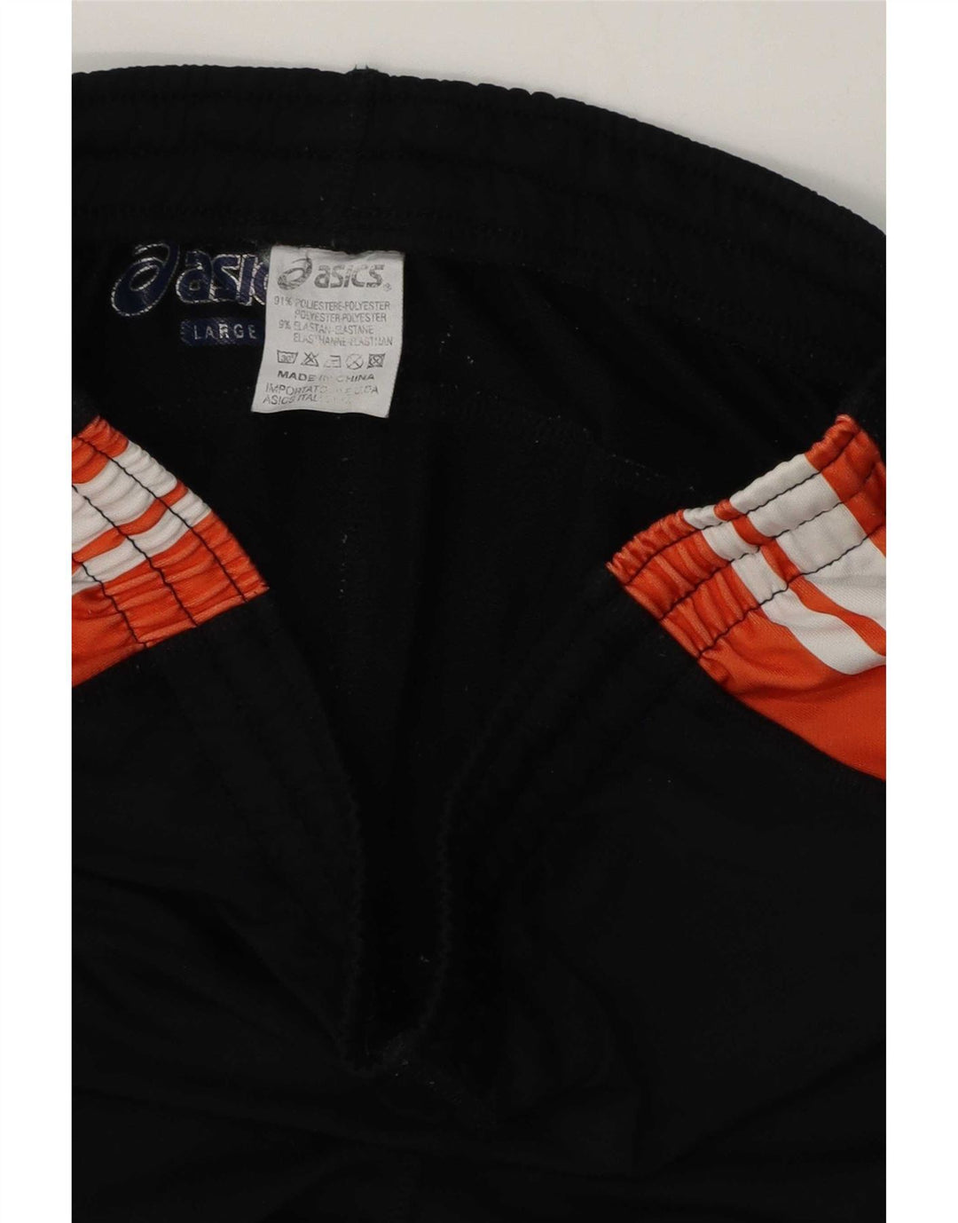 Damskie spodenki sportowe Asics Bermudy UK 14, duży czarny poliester z blokami kolorów