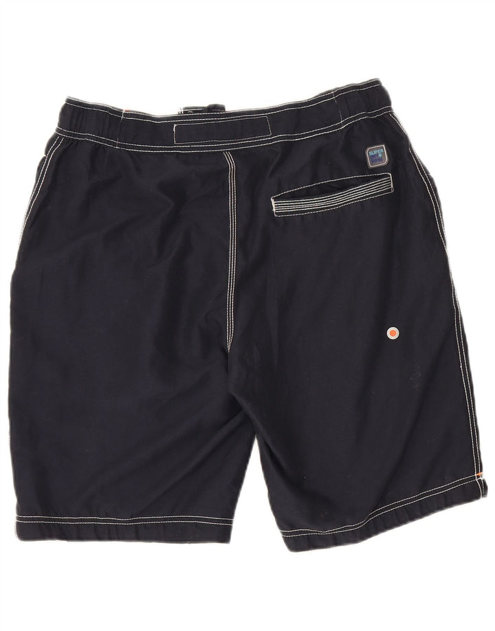 Męskie spodenki kąpielowe Superdry Graphic Regular, duży granatowy poliester