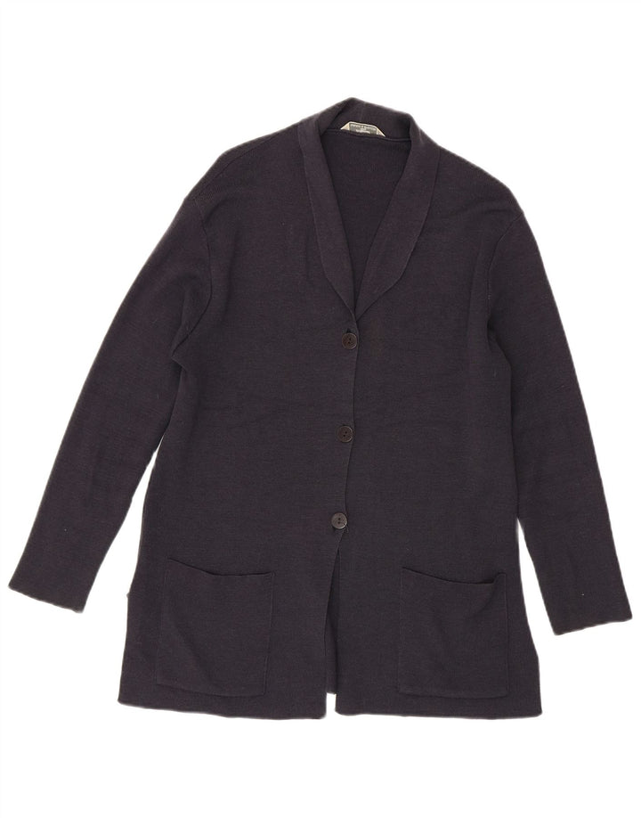 Marks & Spencer Damski sweter oversize UK 10, mała, fioletowa wełna