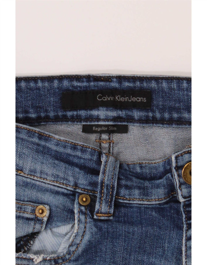 Męskie jeansy Calvin Klein W34 L32 Niebieskie