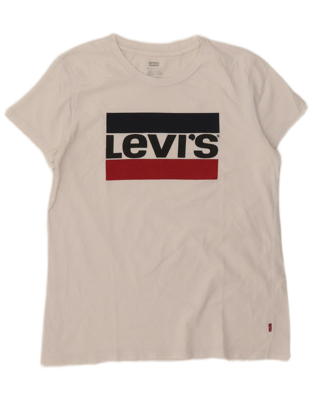 Damska koszulka z grafiką Levi's Top UK 14 Średnia biel