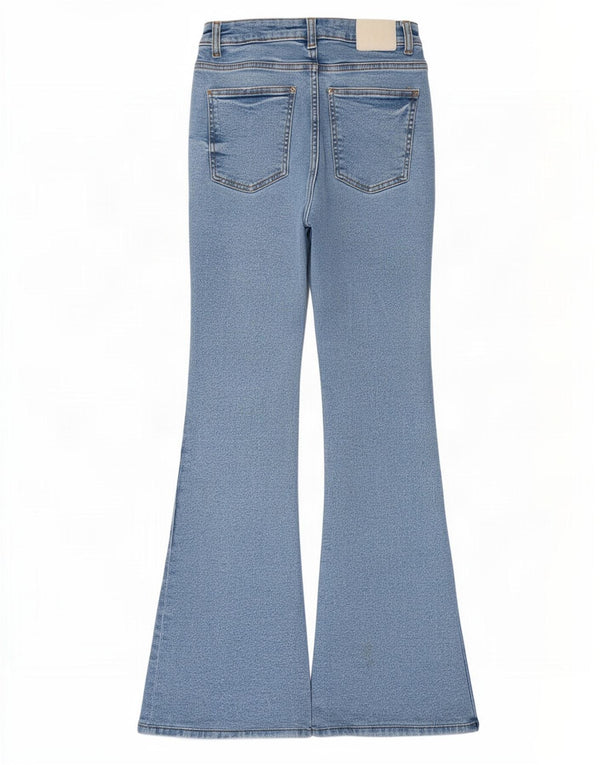 Damskie jeansy rozkloszowane Zara EU 36 XS W26 L31 Niebieskie bawełniane
