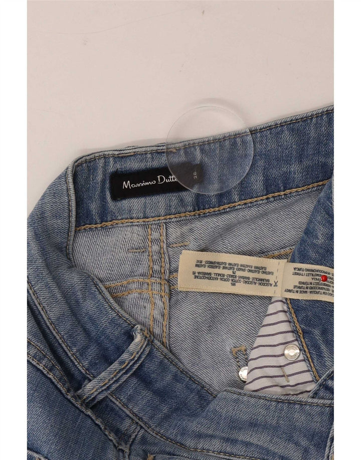 Jeansy damskie Massimo Dutti W26 L32 Niebieskie bawełniane