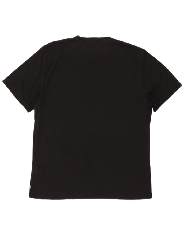 Calvin Klein Mens T-Shirt Top XL Black Polyester