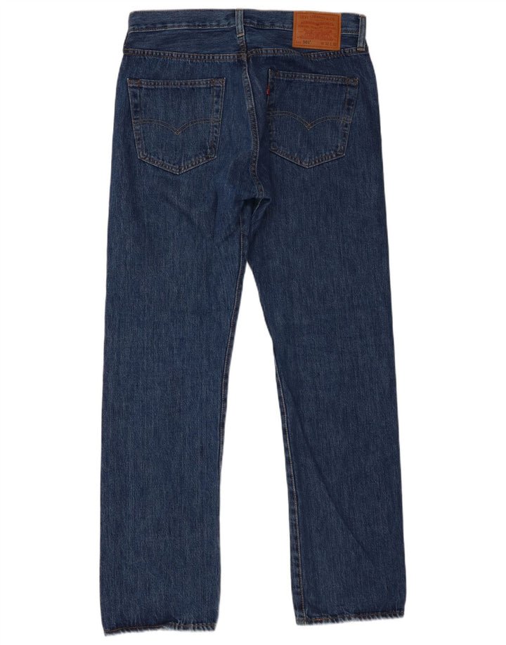 Męskie jeansy Levi's 501 Straight W32 L32 Niebieskie bawełniane