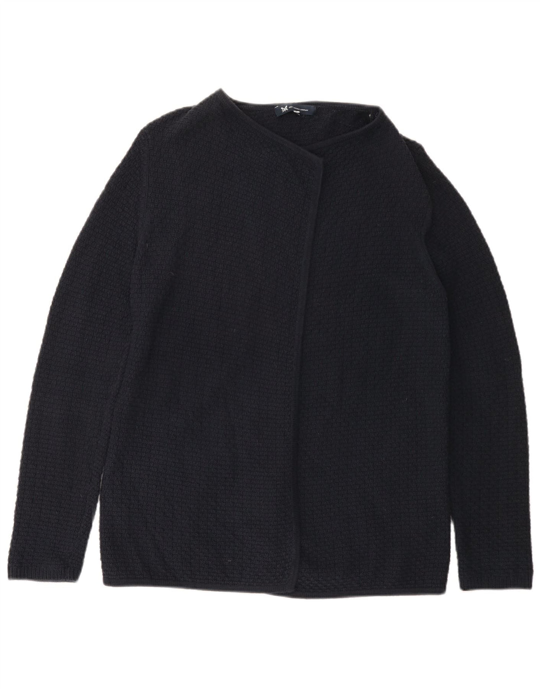 Crew Clothing Damski sweter rozpinany UK 14, średni granatowy, bawełniany