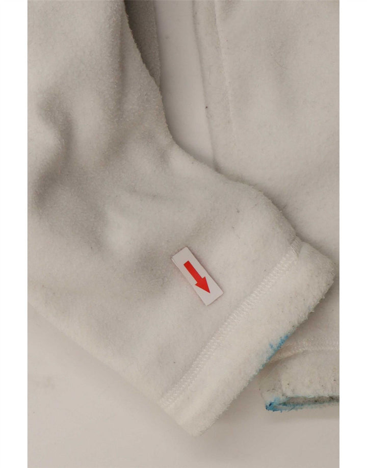 Damska kurtka polarowa The North Face UK 10, mała, biała, z poliestru w blokach kolorów