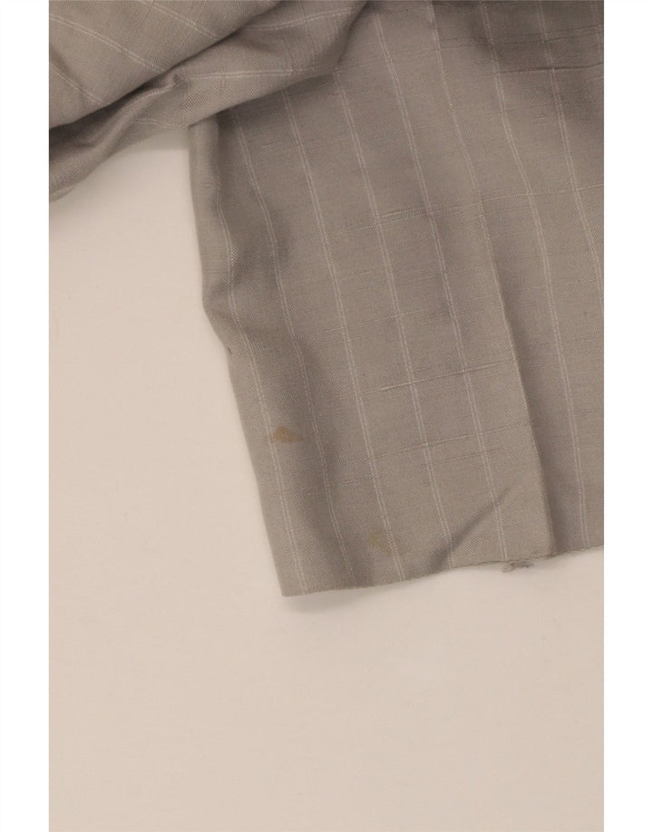 Dwuczęściowy garnitur męski w stylu vintage IT 50 Medium W30 L30 Szary jedwab w prążki