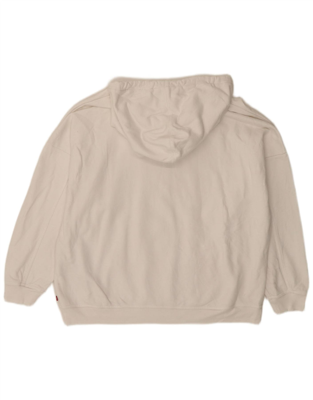 Męski sweter z kapturem Levi's z grafiką, duży, biały, bawełniany