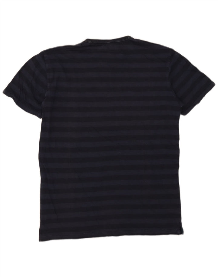 T-shirt męski SUN68, bawełniany, średni, granatowy w paski