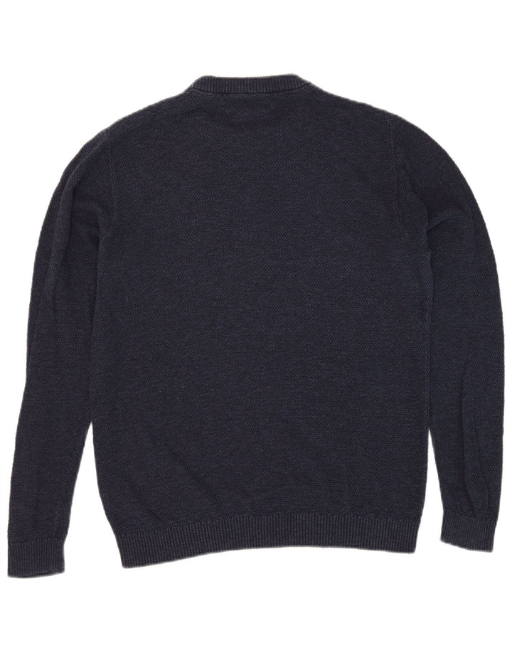 Męski sweter Jack & Jones z okrągłym dekoltem, średni granatowy, bawełniany
