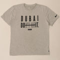 NIKE Mens Athletic Cut Graphic T-Shirt Top Large Grey Cotton Vintage Nike and Second-Hand Nike from Messina Hembry 