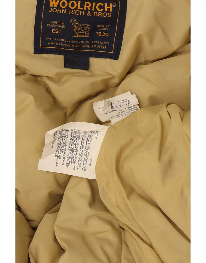 Męska ocieplana kurtka z kapturem Woolrich UK 36 Small White Nylon