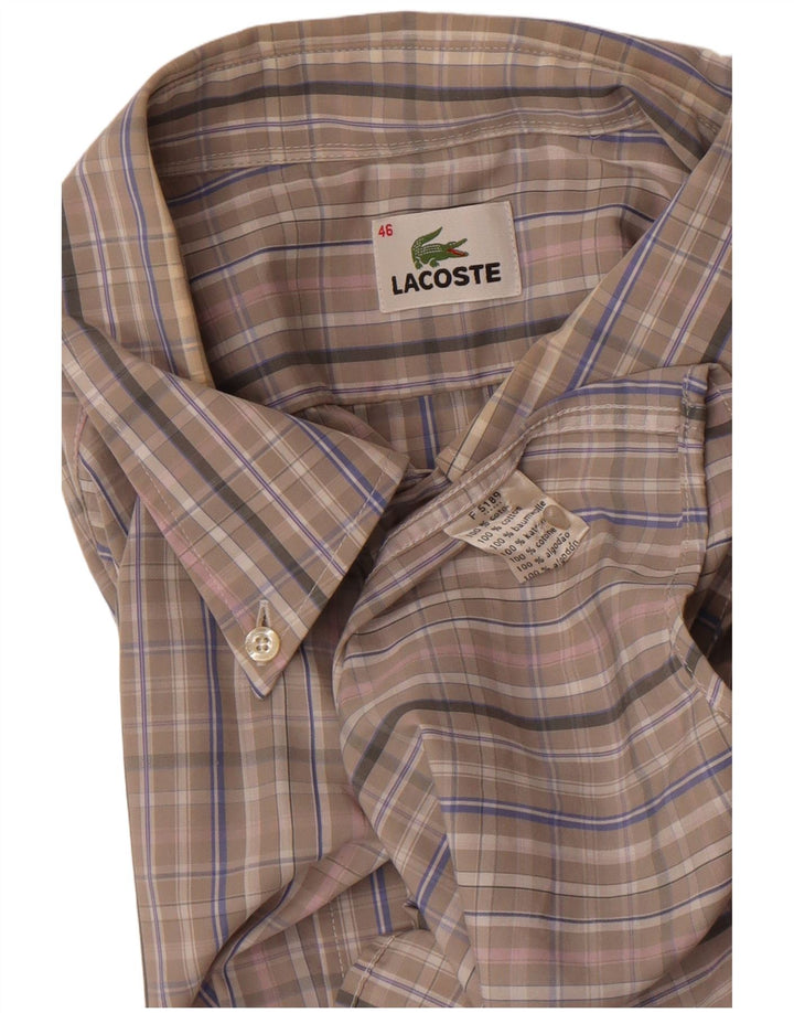 Koszula męska Lacoste rozmiar 46 2XL, bawełniana szara krata