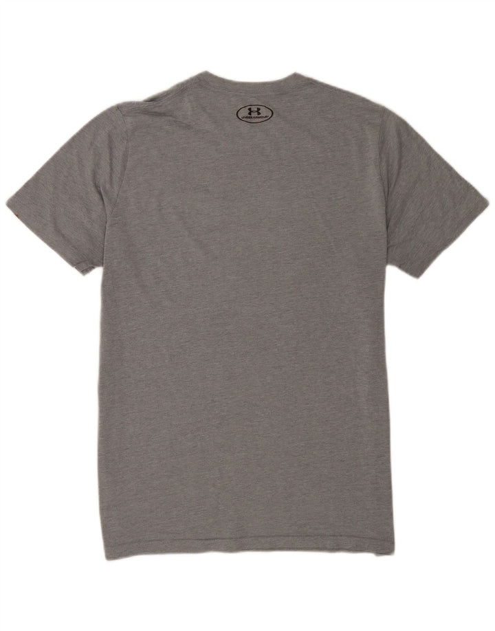 Męski t-shirt z grafiką Under Armour Heat Gear, średni szary