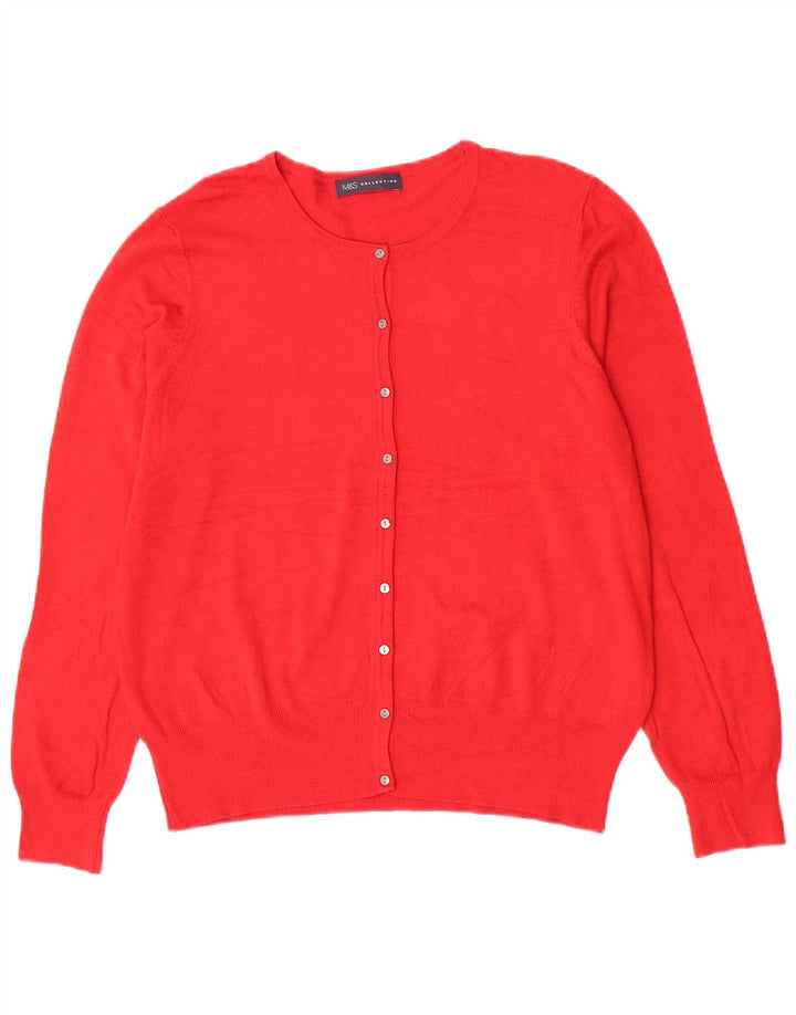 Sweter damski Marks & Spencer UK 14, średni czerwony