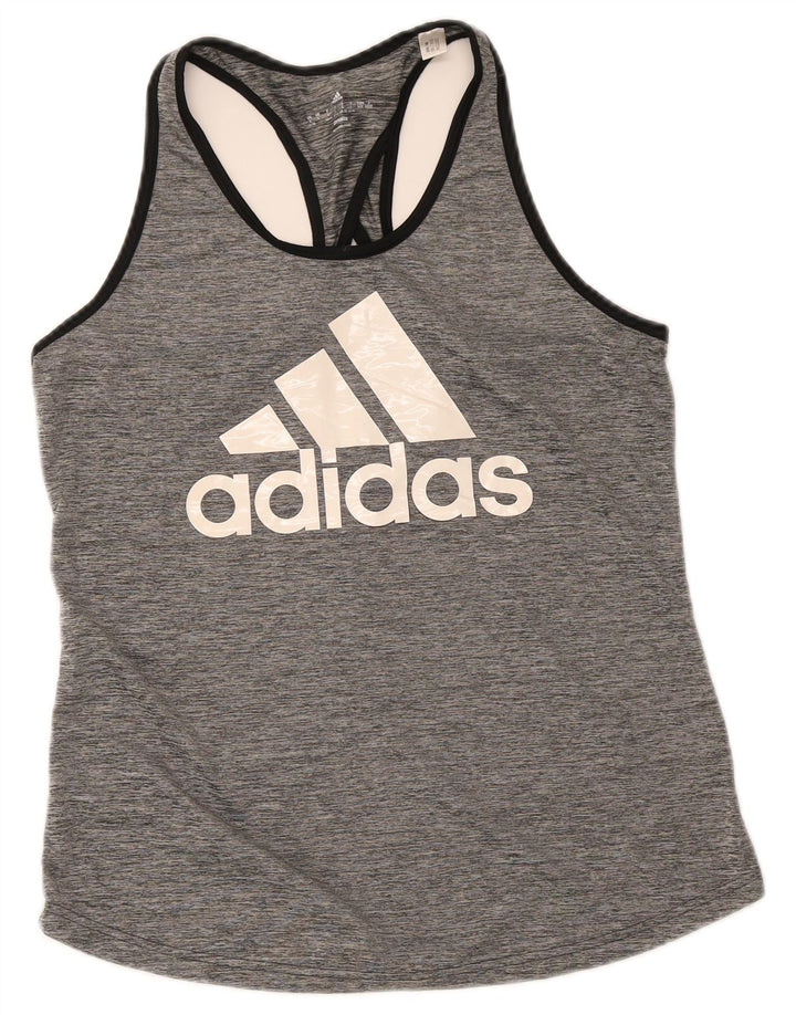 Damska kamizelka graficzna Adidas Top UK 16/18 Duży szary poliester