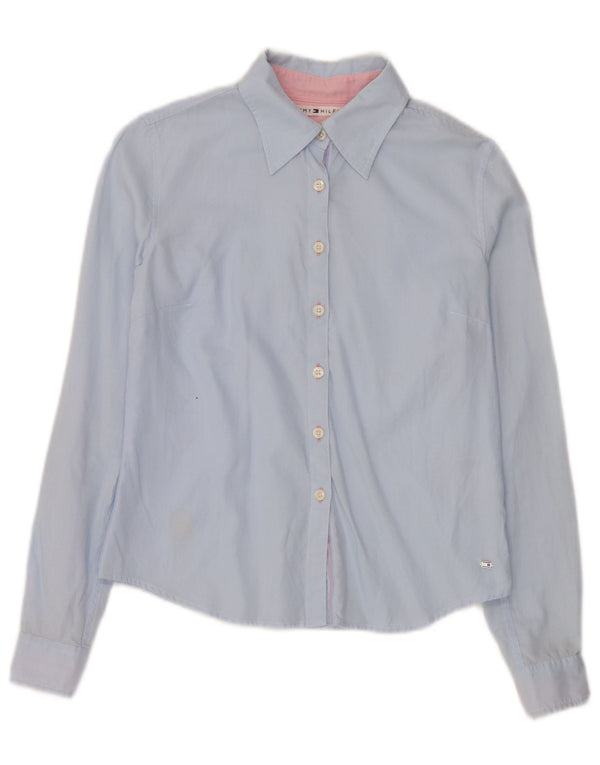 Koszula damska Tommy Hilfiger US 4 Small, niebieska, bawełniana