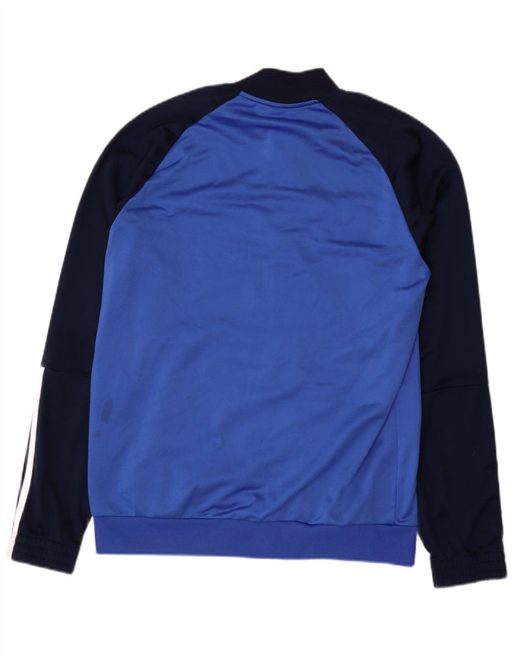 Męska bluza dresowa Adidas, średnia granatowa, blok kolorów