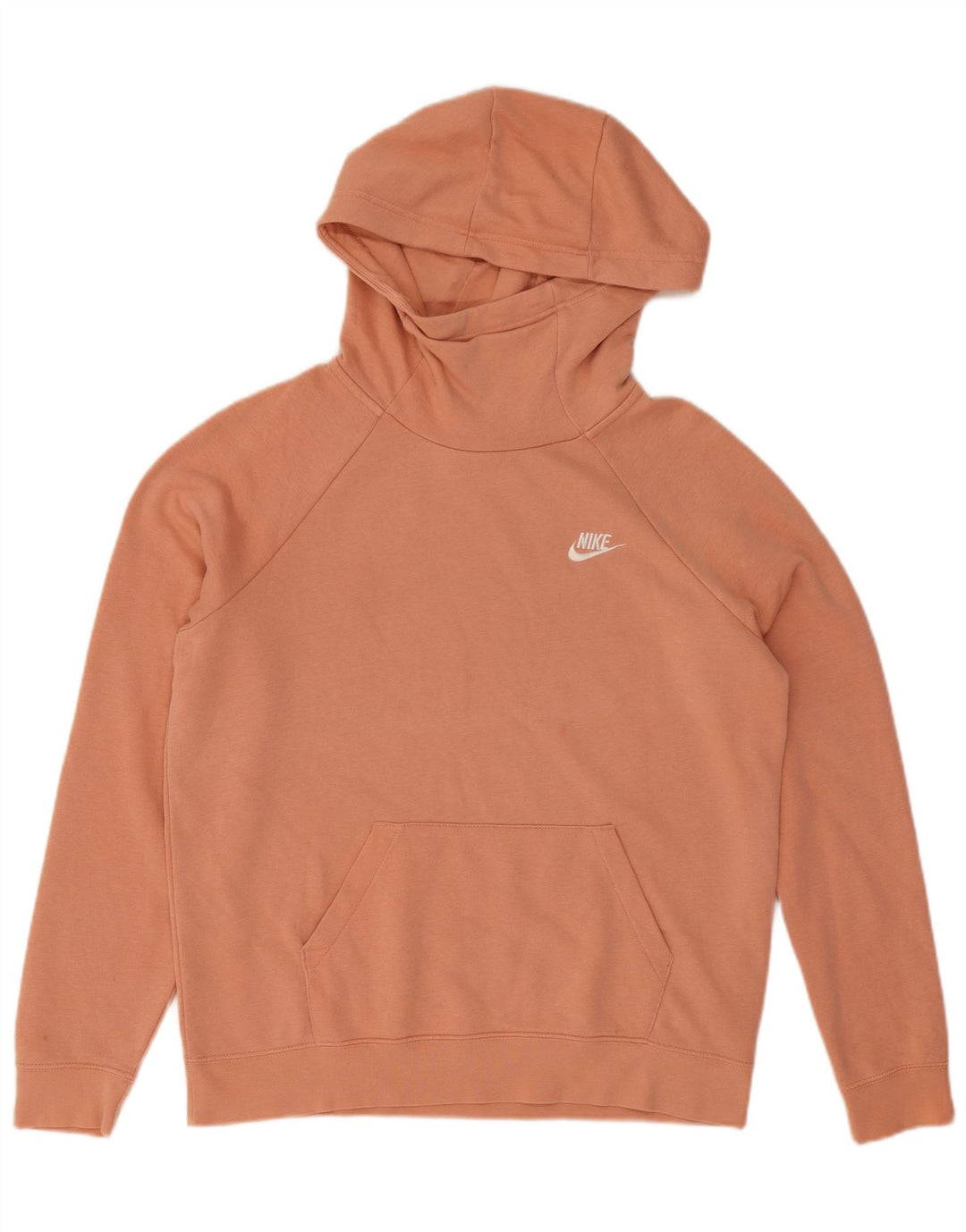 Damski sweter oversize z kapturem Nike, UK 14, średni różowy, bawełniany