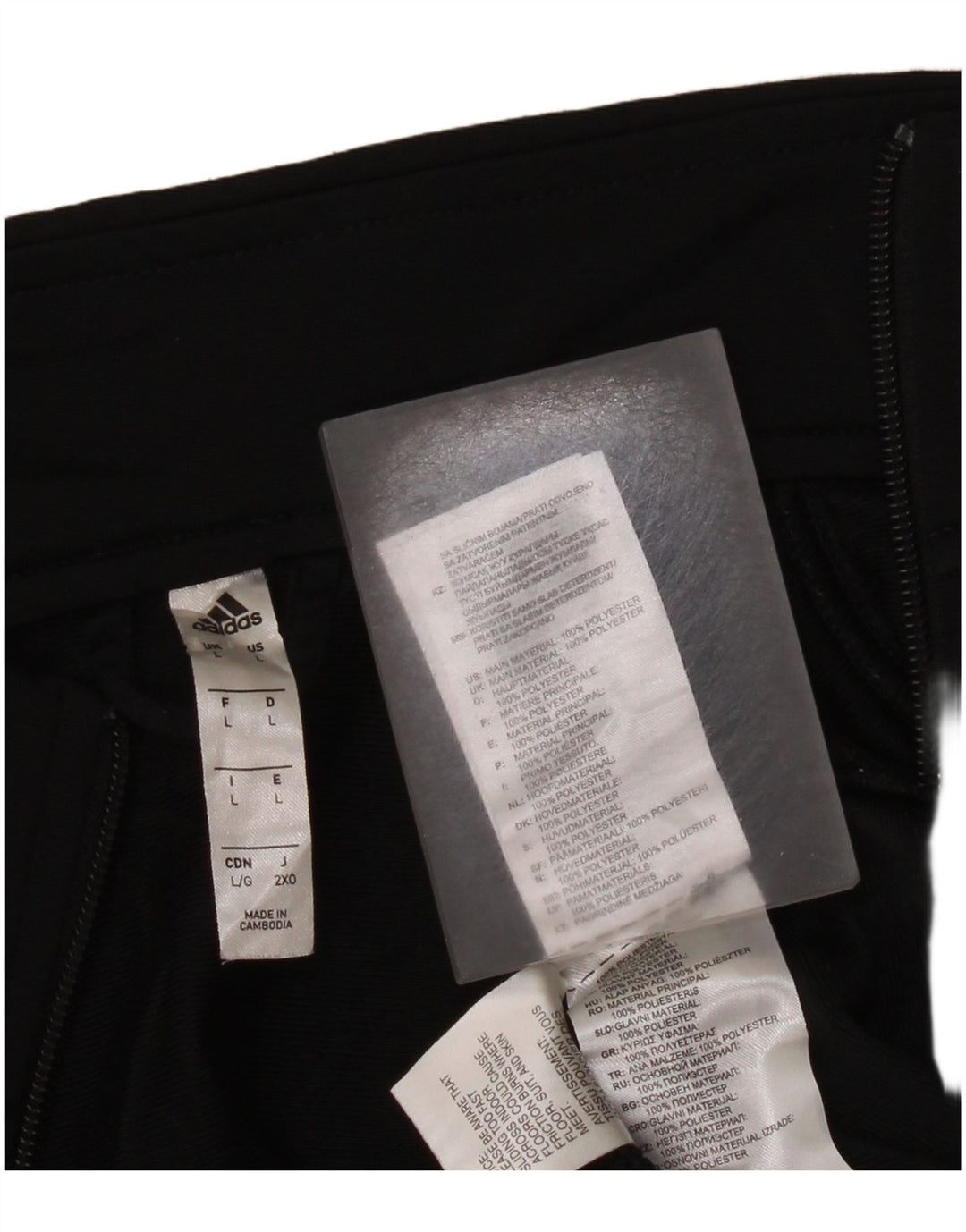 Adidas Męska bluza dresowa, duża, czarna, poliestrowa