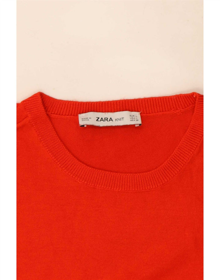 Tank top damski Zara UK 14, duży, czerwony