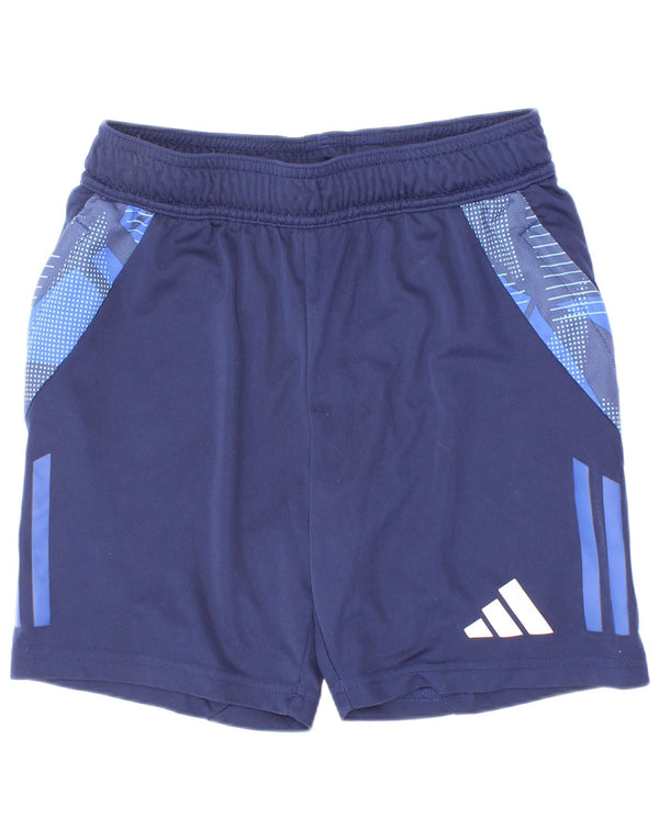 Chłopięce spodenki sportowe Adidas Aeroready 9-10 lat w kolorze granatowym
