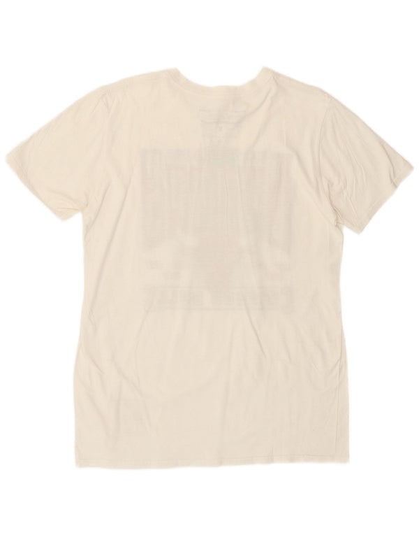 MITCHELL & NESS Męski T-shirt z grafiką Chicago Bulls, średni, w kolorze złamanej bieli