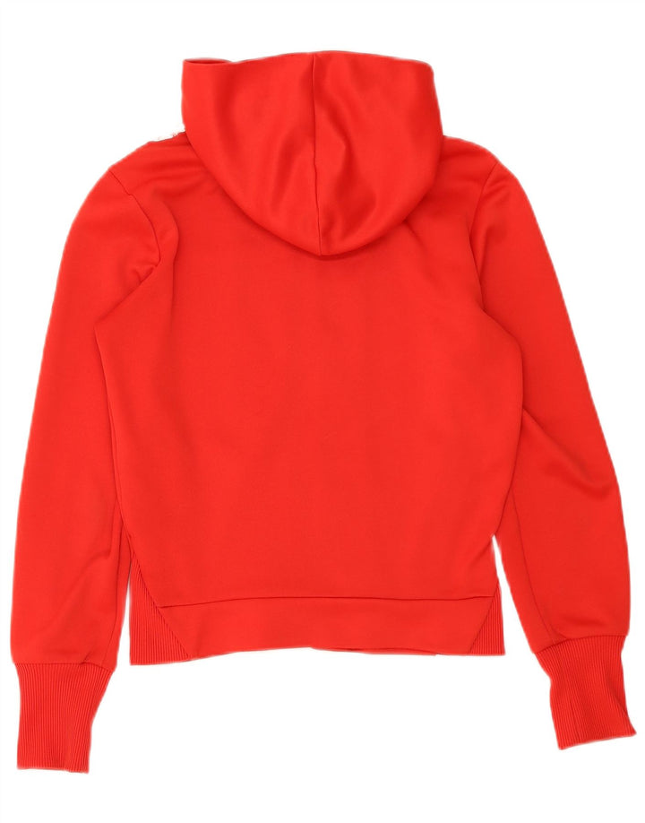 Damski sweter Adidas z grafiką i zamkiem błyskawicznym EU 38, mały, czerwony poliester