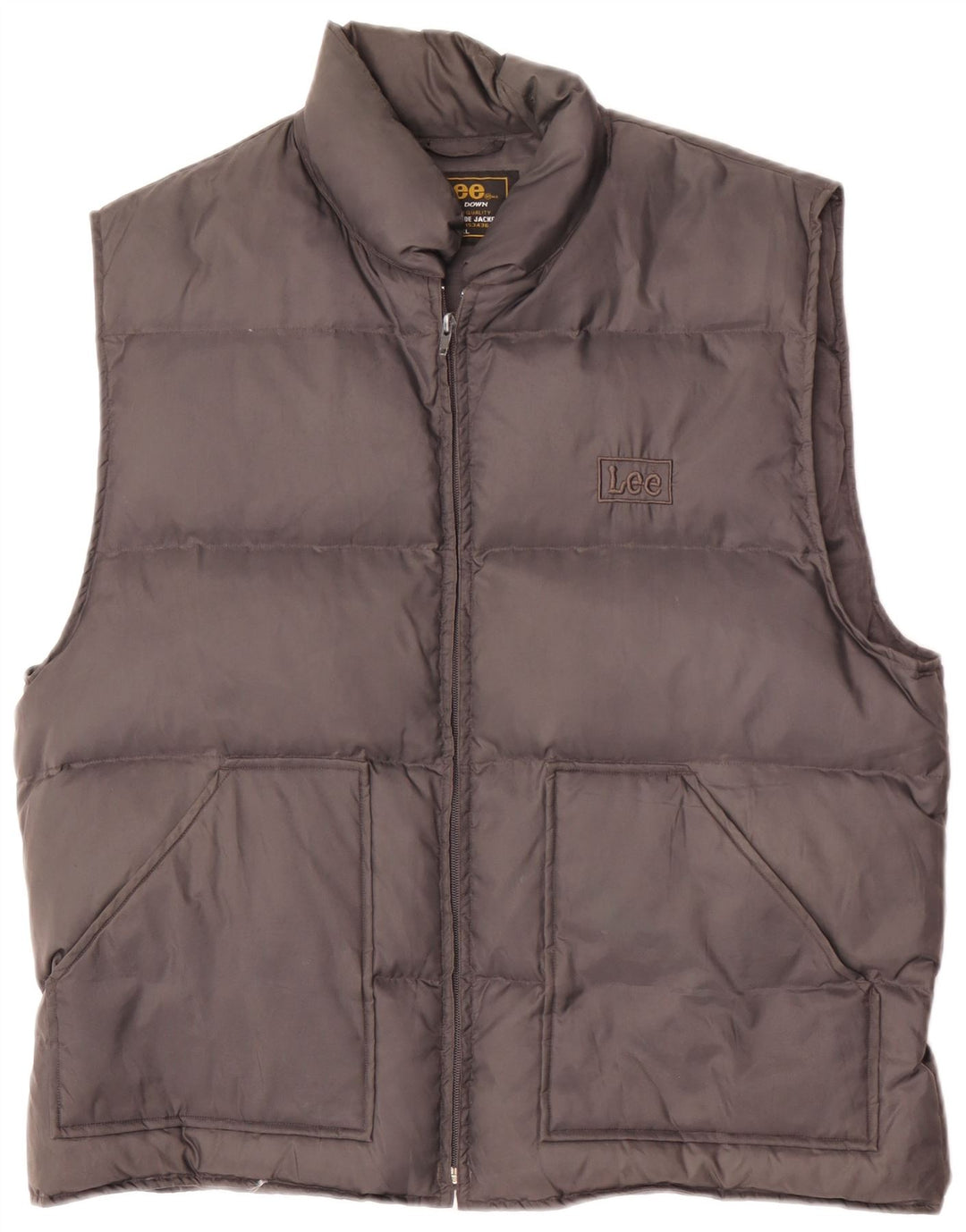 Męska wyściełana kamizelka Lee UK 42 XL, szary nylon