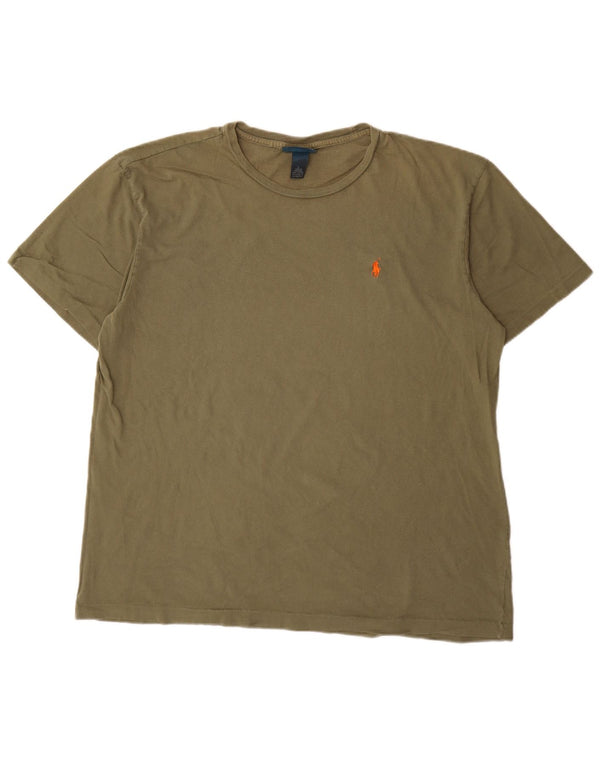 Koszulka męska Polo Ralph Lauren, duża, bawełniana w kolorze khaki