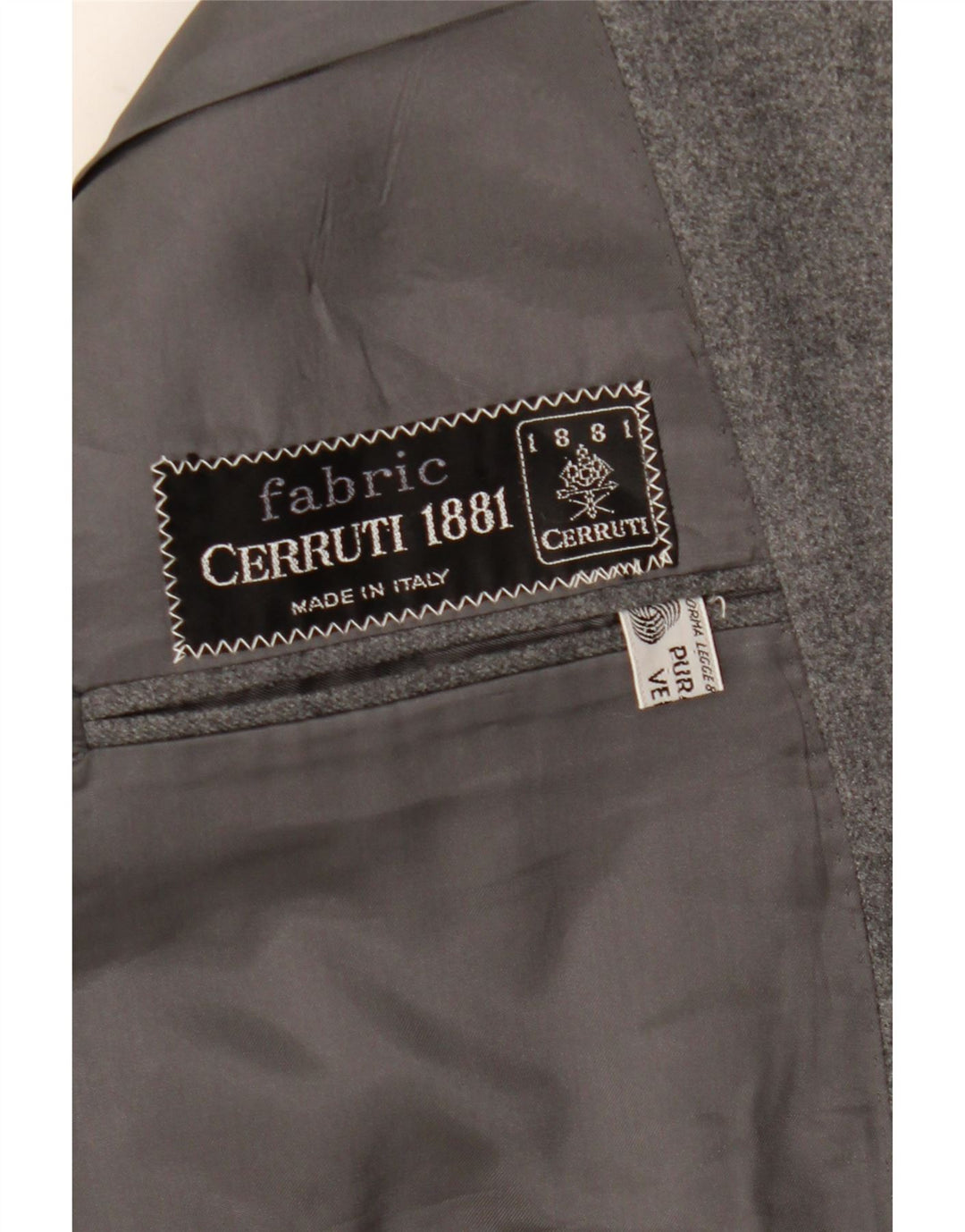 Cerruti 1881 Męska marynarka zapinana na 2 guziki UK 42 XL Szara wełna